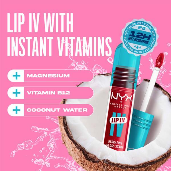 NYX LIP IV HYDRATING GLOSS SERUM (3 UNITS)