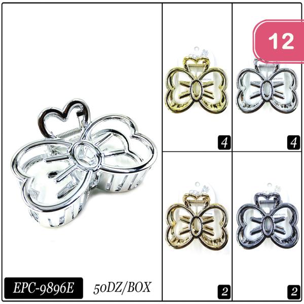 CUTE BOW ASSORTED HAIR PIN (12 UNITS)