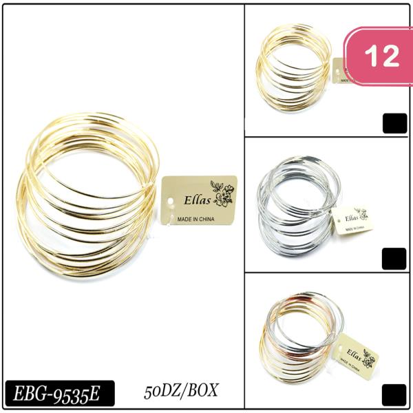 ASSORTED BANGLE SET (12 UNITS)