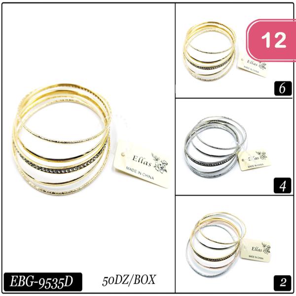 ASSORTED BANGLE SET (12 UNITS)