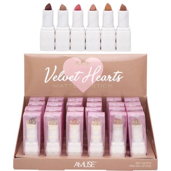 AMUSE VELVET HEARTS MATTE LIPSTICK (24 UNITS)