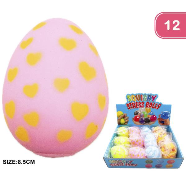 HAPPY EGG SQUISHY TOY (12 UNITS)