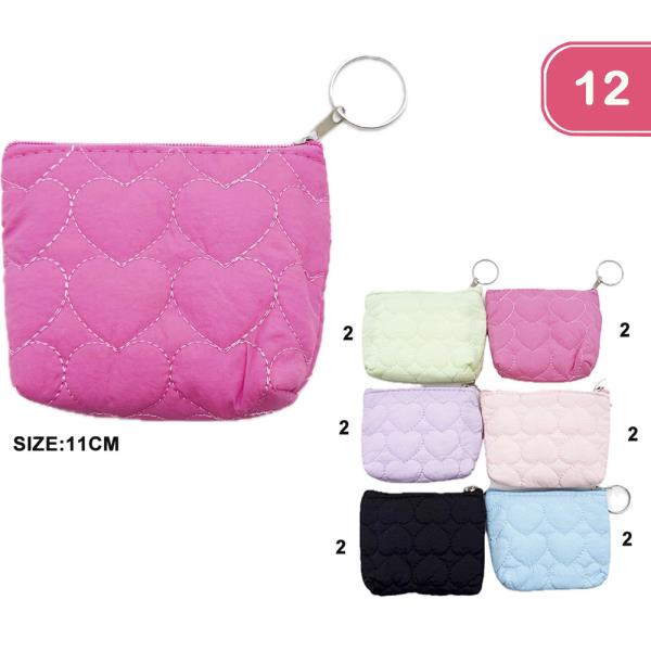 HEART MINI COIN POUCH BAG (12 UNITS)