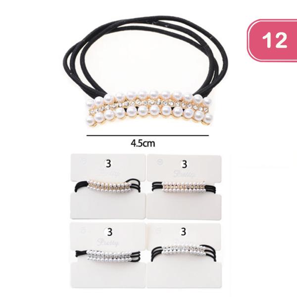 PEARL HAIR TIE (12 UNITS)