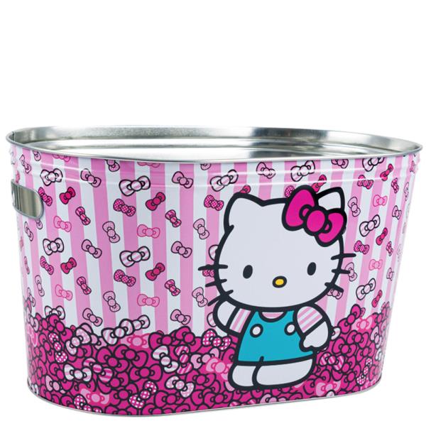 HELLO KITTY TIN TUB PINK