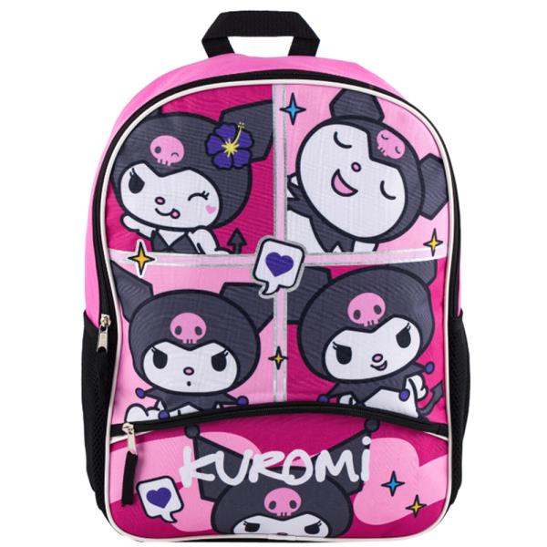 HELLO KITTY AND FRIENDS KUROMI DELUXE MICROSILK BACKPACK