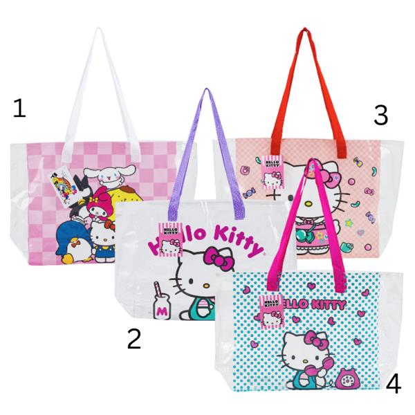 HELLO KITTY AND FRIENDS CLEAR TOTE BAG