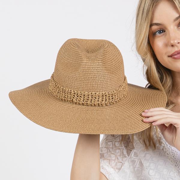 PAPER STRAW BRAID SUN HAT