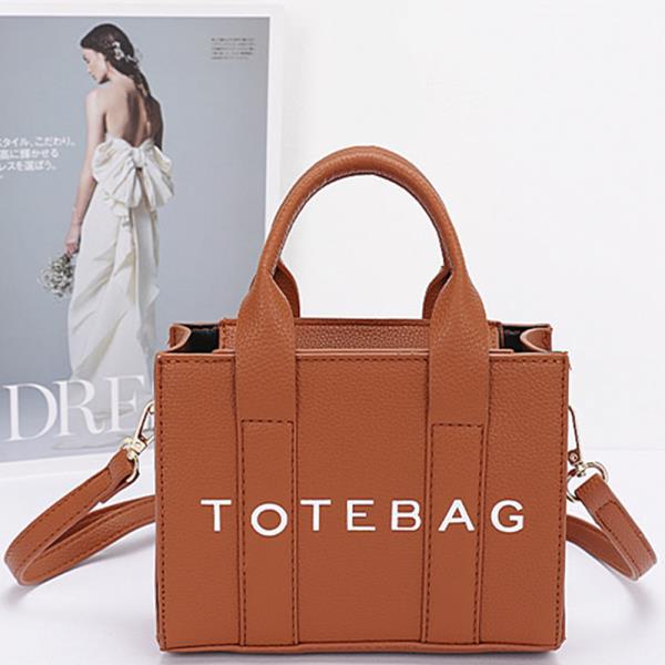 FAUX LEATHER TOTE BAG SATCHEL