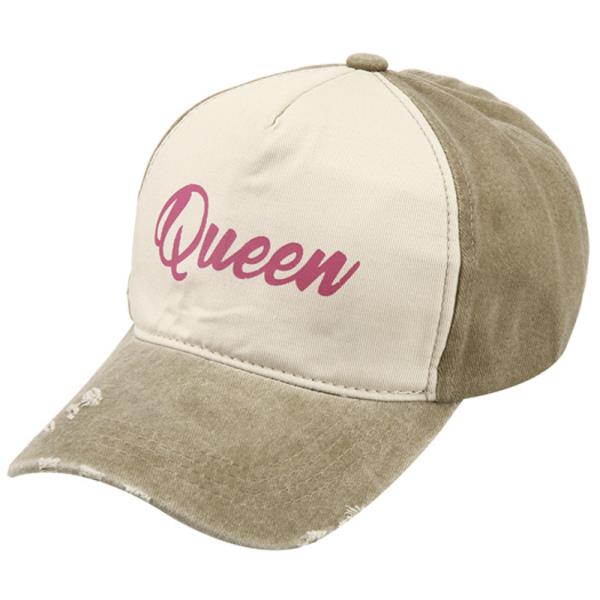 QUEEN TWO TONED TRUCKER HAT CAP