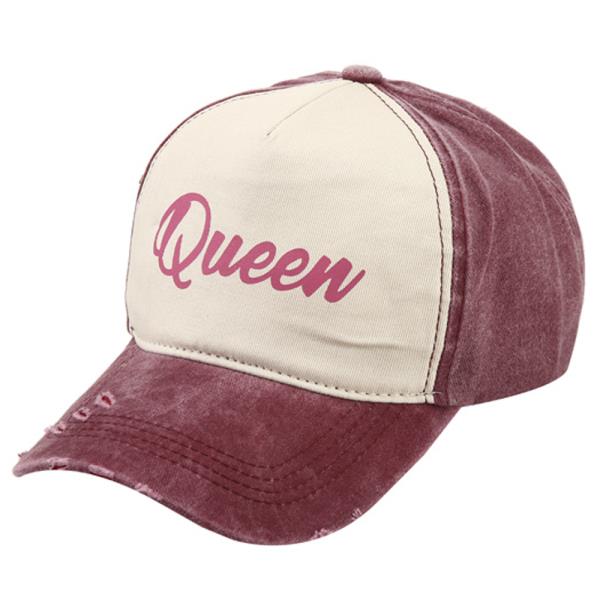 QUEEN TWO TONED TRUCKER HAT CAP