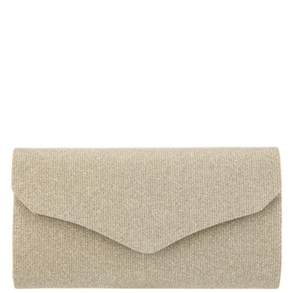 TEXTURED FLAP CLUTCH BAG