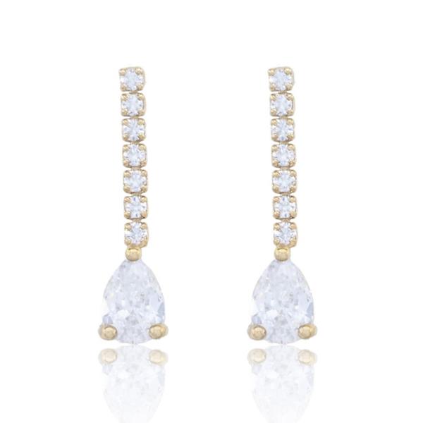 TEARDROP RHINESTONE EARRING