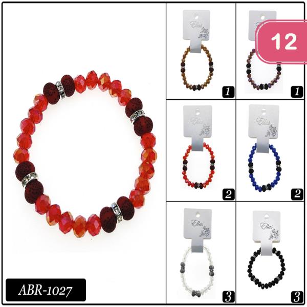 BEAD STRETCH BRACELET (12 UNITS)