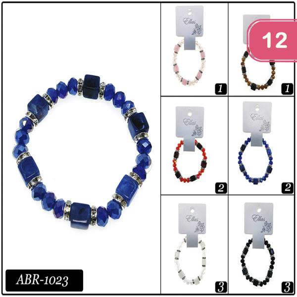 BEAD STRETCH BRACELET (12 UNITS)