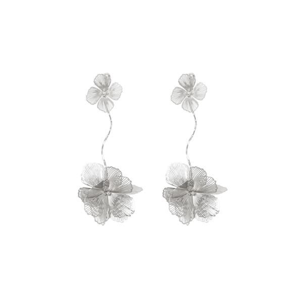 FILIGREE FLOWER LONG EARRING