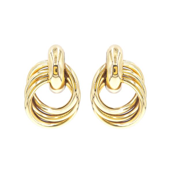 GEOMETRIC KNOT POST EARRING