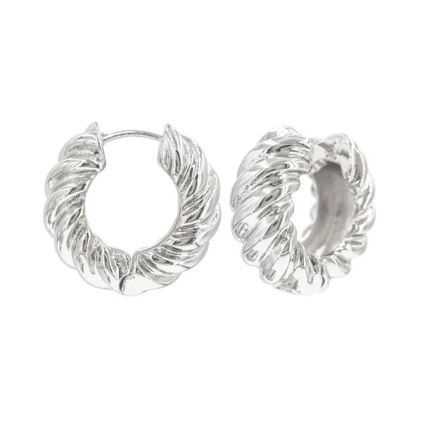 CHUNKY TWISTED HOOP EARRING