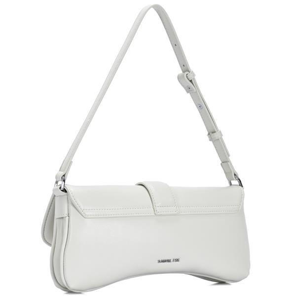 CHIC CURVED FLAP SHOULDER BAG