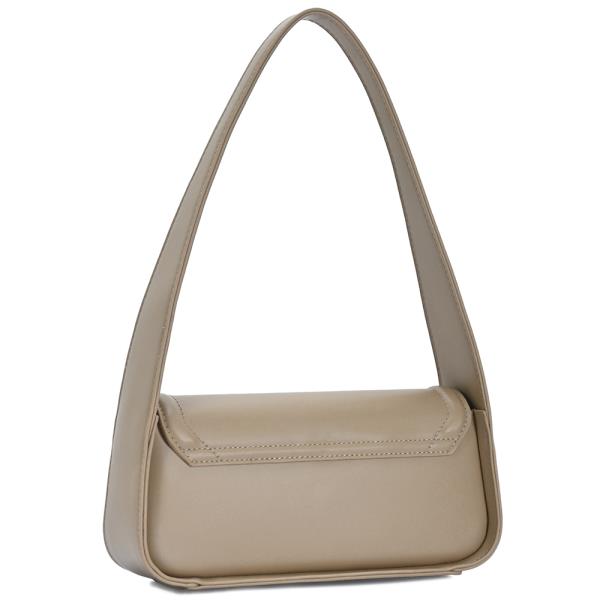 TWIST LOCK FLAP SHOULDER BAG