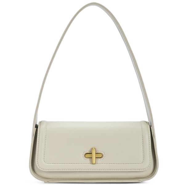 TWIST LOCK FLAP SHOULDER BAG