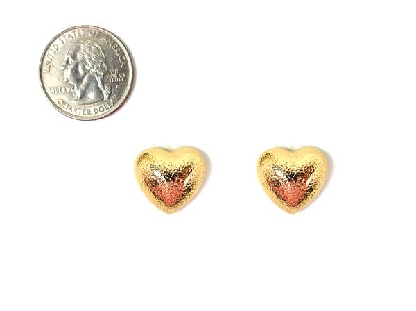 HEART SHAPE METAL EARRING