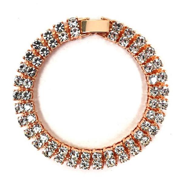 RHINESTONE METAL BRACELET