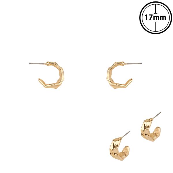 METAL HOOP EARRING