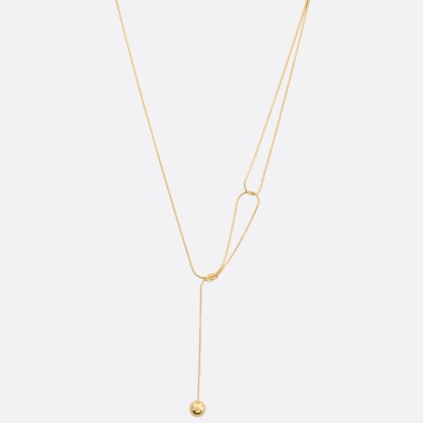 SODAJO METAL GOLD DIPPED NECKLACE