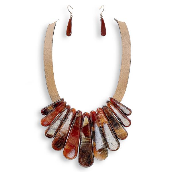 ACETATE STATEMENT NECKLACE