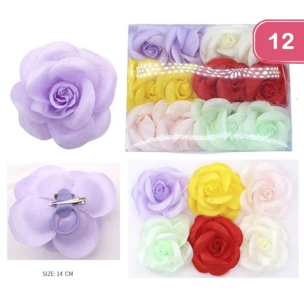 ROSE HAIR PIN (12 UNITS)