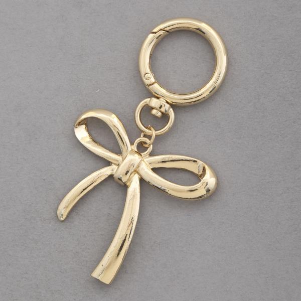 RIBBON BOW BAG CHARM