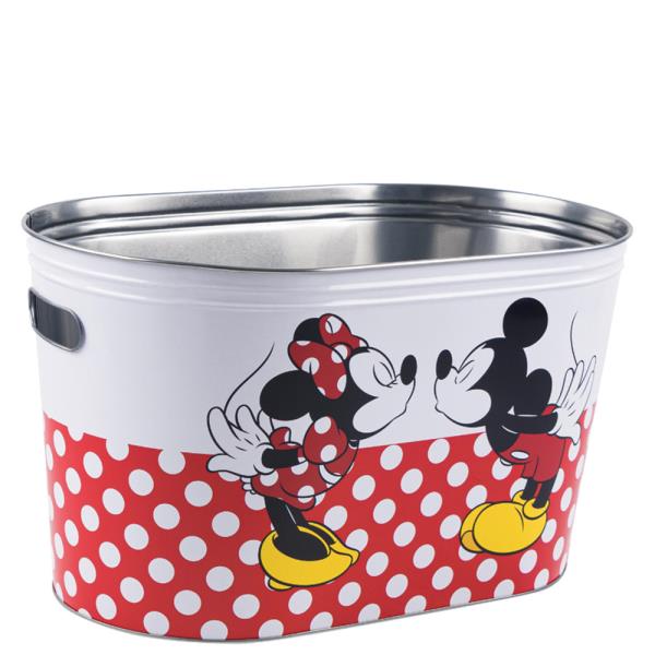 DISNEY MICKEY MOUSE AND MINNIE MOUSE GALVANIZED BEVERAGE TUB WITH HANDLES