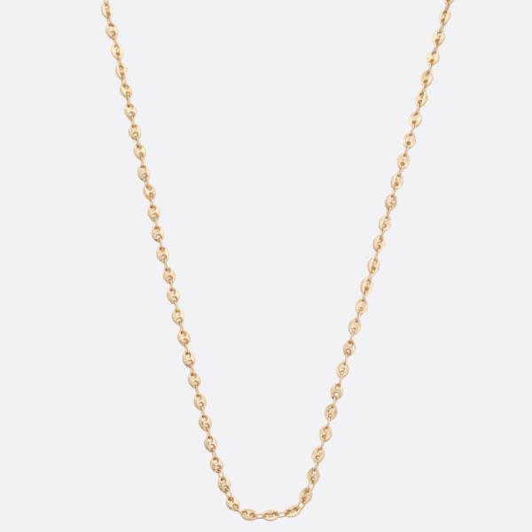 DAINTY OVAL LINK METAL NECKLACE