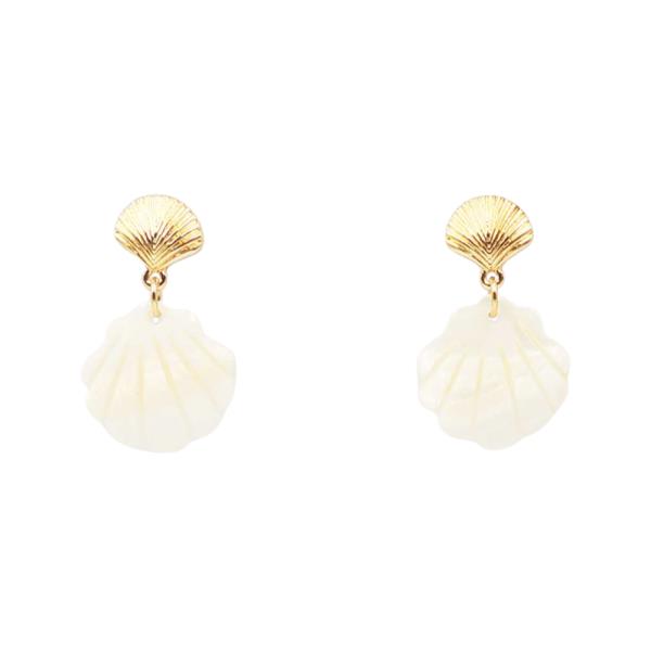 MOP SEASHELL DROP EARRING