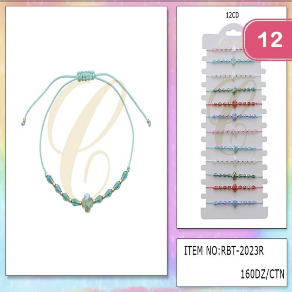 BEAD THREAD BRACELET (12 UNITS)