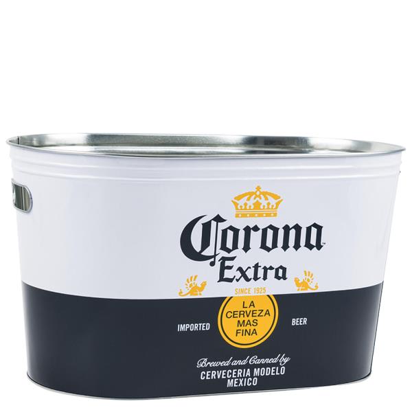 CORONA EXTRA GALVANIZED BEVERAGE TUB WITH HANDLES