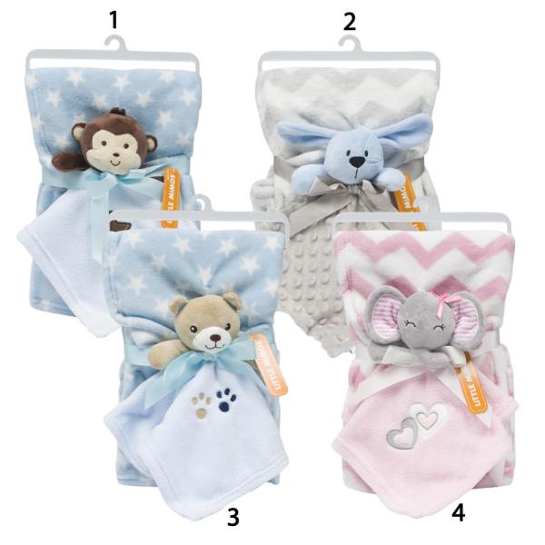 LITTLE MIMOS BABY BLANKET WITH PLUSH