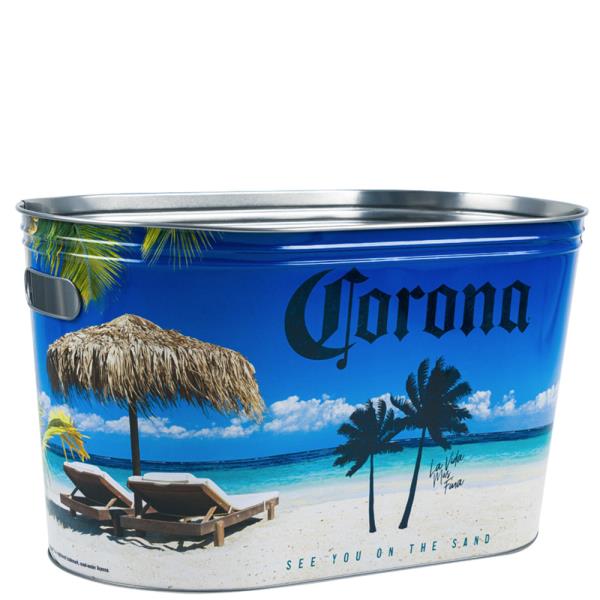 CORONA GALVANIZED BEVERAGE TUB WITH HANDLES