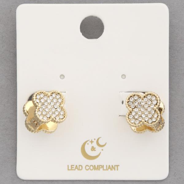 CLOVER SHAPE METAL EARRING