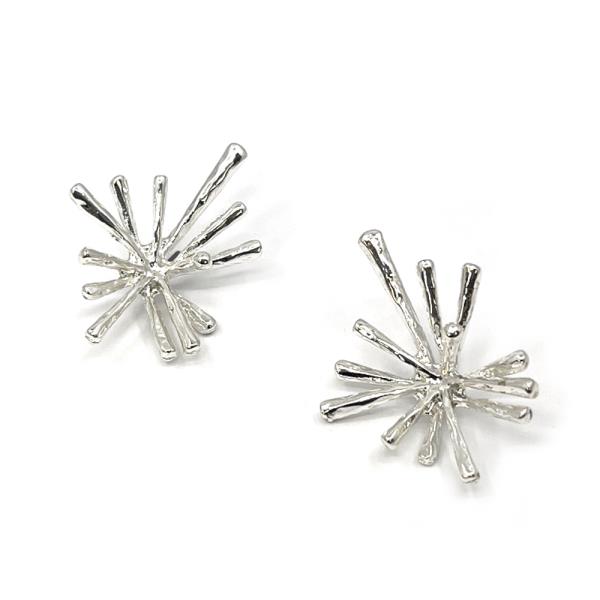 STARBURST METAL POST EARRING