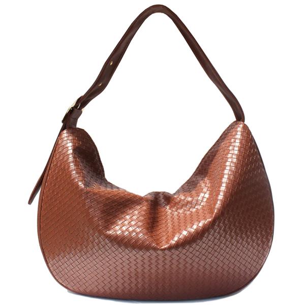 WOVEN SHOULDER HOBO BAG