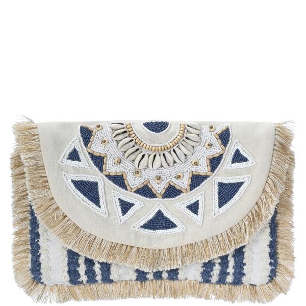 EMBROIDERED DESIGN CLUTCH BAG