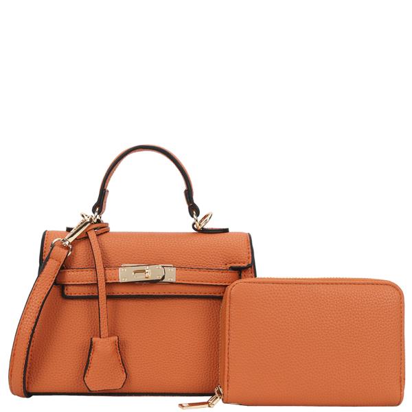 2IN1 CHIC HANDLE SATCHEL W WALLET SET