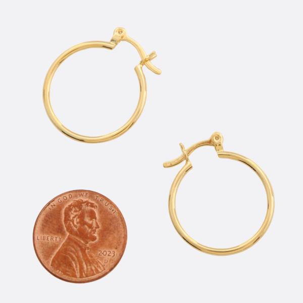 SODAJO HOOP GOLD FILLED EARRING