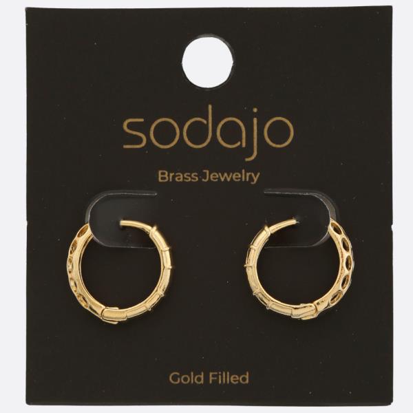 SODAJO HOOP GOLD FILLED EARRING