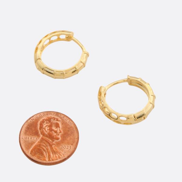 SODAJO HOOP GOLD FILLED EARRING