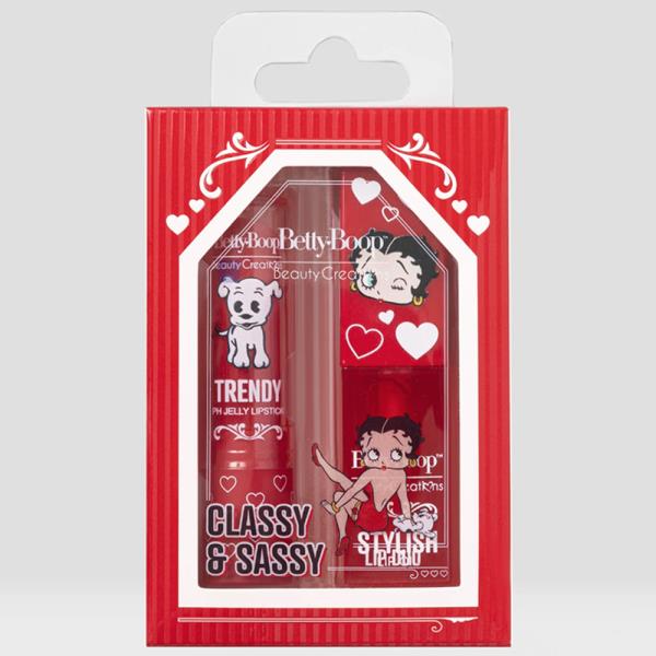 BEAUTY CREATIONS BETTY BOOP CLASSY AND SASSY LIP DUO