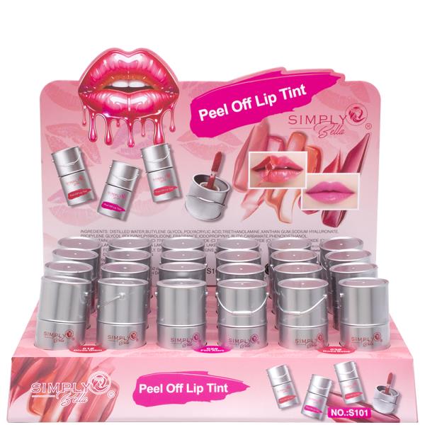 SIMPLY BELLA PEEL OFF LIP TINT (24 UNITS)