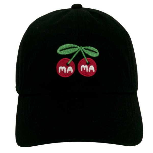 MAMA IN CHERRY EMBROIDERY BASEBALL CAP